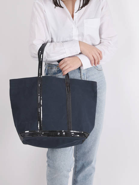 Large Le Cabas Tote Bag Sequins Vanessa bruno Blue cabas 1V40315 other view 2