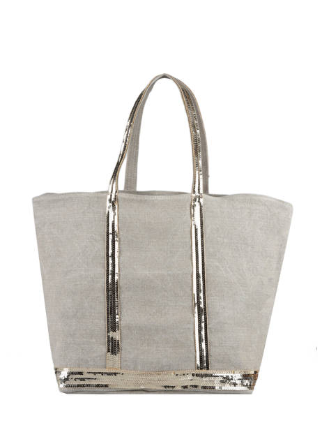 Large Le Cabas Tote Bag Linnen Sequins Vanessa bruno cabas lin 31V40315 other view 3