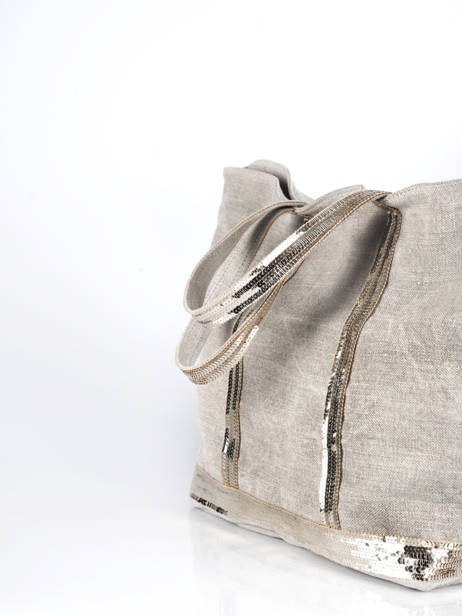 Large Le Cabas Tote Bag Linnen Sequins Vanessa bruno cabas lin 31V40315 other view 2