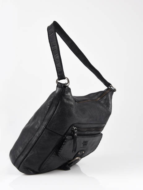 Sac Porté épaule Utility Cuir Basilic pepper Noir utility BUTI02 vue secondaire 2