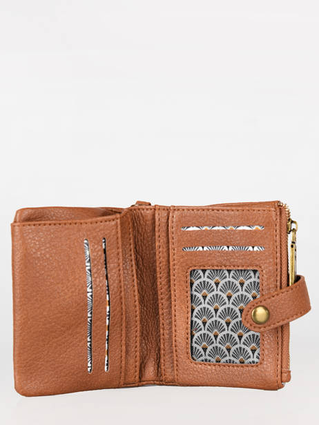 Coin Purse With Card Holder Soft Mandoline Brown soft 376 other view 1