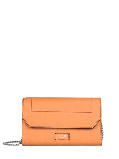 Leather Ninon Belt Bag With Chain Lancel Brown ninon A11122