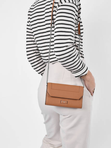 Leather Ninon Belt Bag With Chain Lancel Brown ninon A11122 other view 1