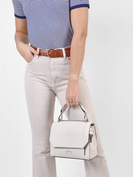 Top Handle M Ninon Leather Lancel Beige ninon A09222 other view 1