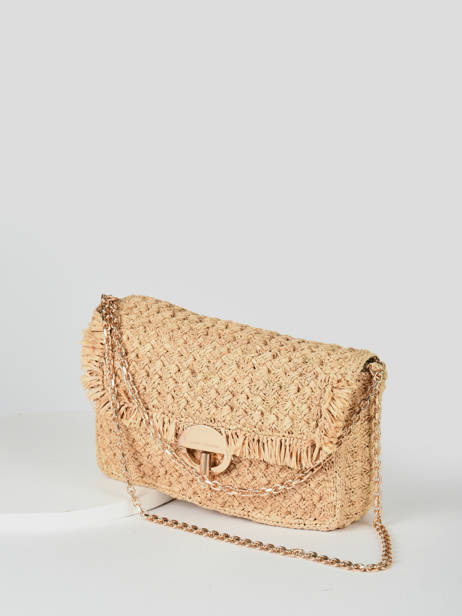 Large Raffia Moon Shoulder Bag Vanessa bruno Beige moon raphia 73V40737 other view 1