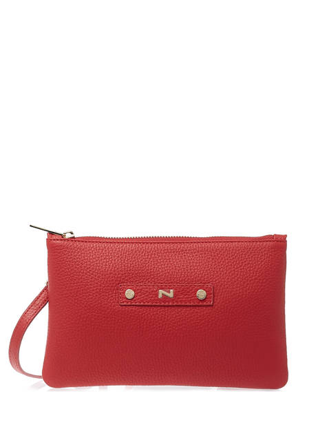 Sac Bandoulière Kim Cuir Nathan baume Rouge n city VIC-CA41