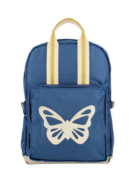 1 Compartment Backpack Caramel et cie Blue boheme FI