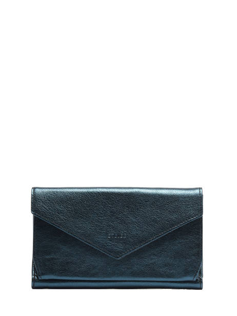 Continental Wallet Leather Leather Etrier Green etincelle irisee EETI904