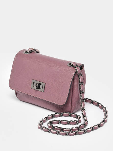 Leather Caviar Crossbody Bag Milano Violet caviar CA21122 other view 2
