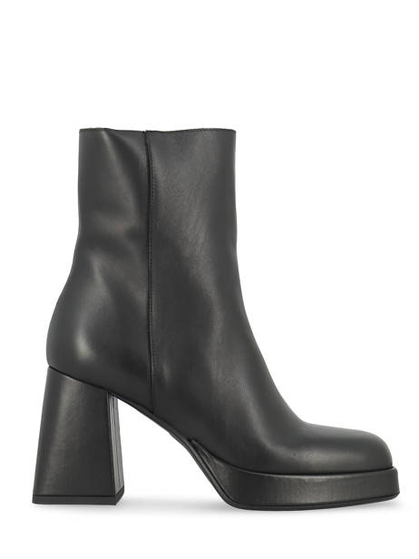 Bottines à Talon En Cuir Semerdjian Noir women M684M2