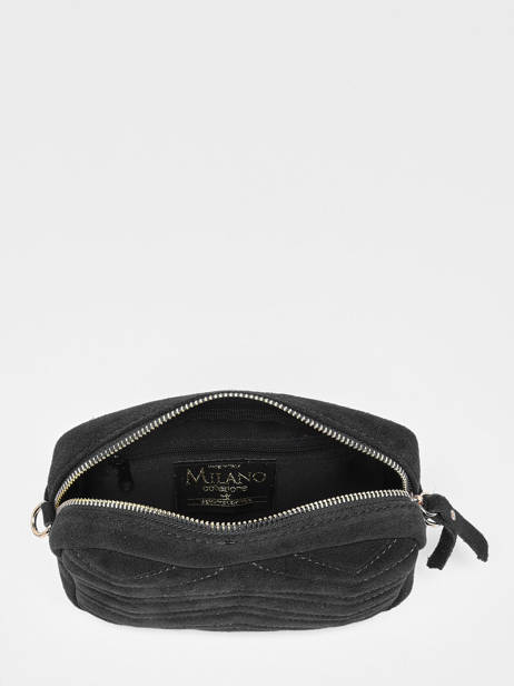 Crossbody Bag Velvet Suede Milano Black velvet VE19111G other view 2