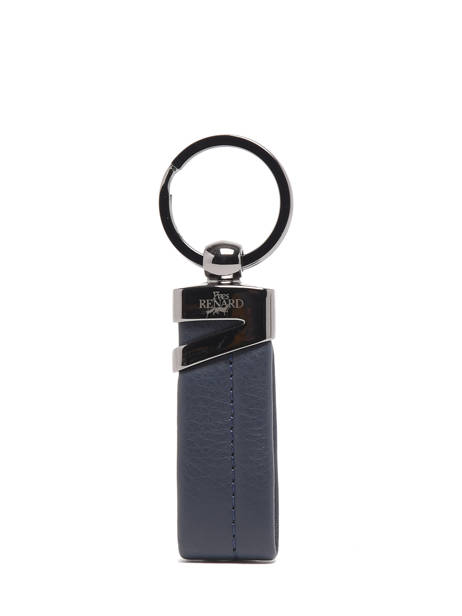 Keychain Leather Yves renard Blue foulonne 2328