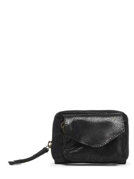 Porte-monnaie Cuir Pieces Noir naina 17117178
