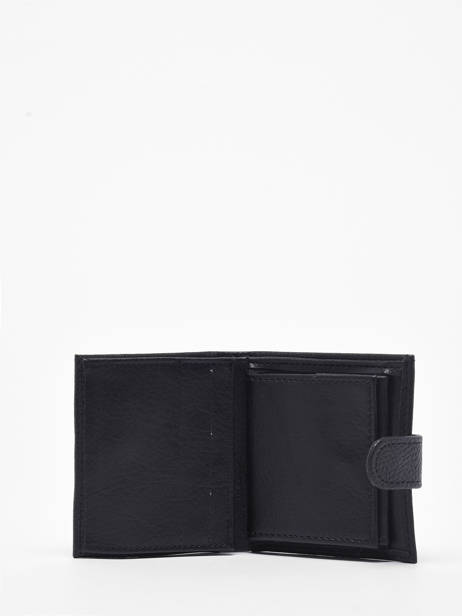 Wallet With Card Holder Leather Miniprix Black essentiel 8834 other view 1