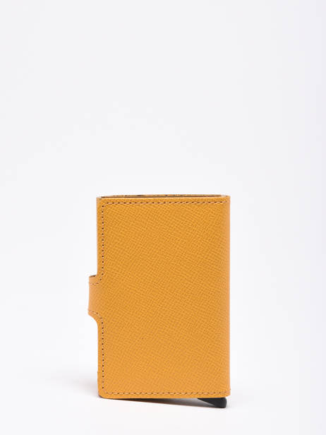 Card Holder Leather Secrid Yellow crisple MC other view 2