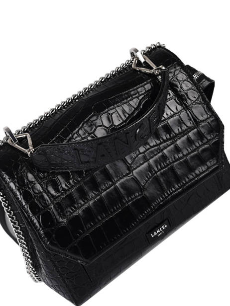 Sac Rabat M Ninon Croco Cuir Lancel Noir ninon A10930 vue secondaire 2