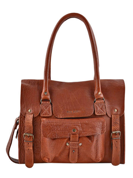 Sac Lerive Gauche M  Cuir Paul marius Marron vintage M