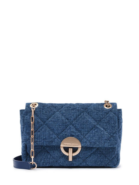 Grand Sac Bandoulière Moon En Lin Vanessa bruno Bleu moon 70V40329 vue secondaire 1