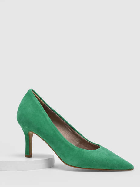 Stiletto Heel  Pumps In Leather Tamaris Green women 20 other view 1