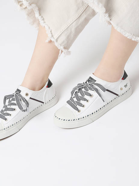 Sneakers  Mustang Blanc accessoires 1376303 vue secondaire 2