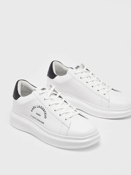 Sneakers Kapri Men Maison In Leather Karl lagerfeld White men KL52538 other view 2