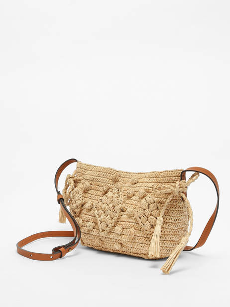 Raffia Mini 24h Crossbody Bag Gerard darel Beige raphia E454 other view 2