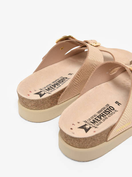 Slippers Hester Havana In Leather Mephisto Multicolor women P5136749 other view 3
