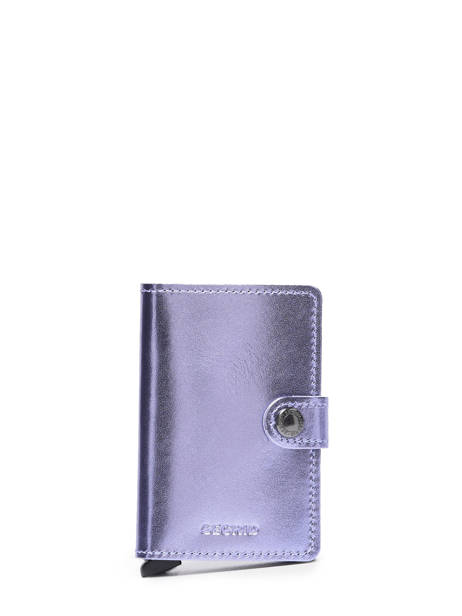 Porte-cartes Metallic Cuir Secrid Violet metal MME