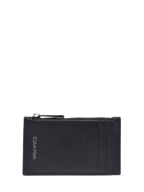 Card Holder Leather Calvin klein jeans Black duo stitch K510320