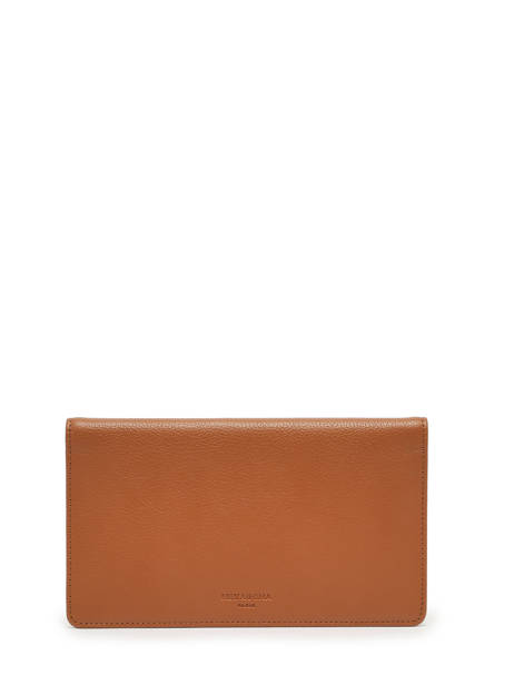 Porte-chéquier Cuir Hexagona Marron confort 467245