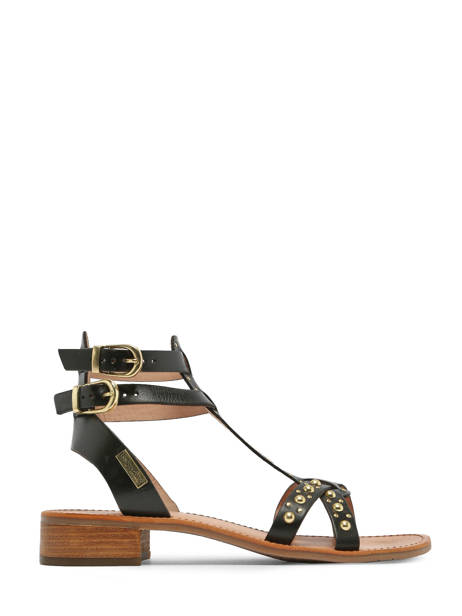 Sandals Heposs In Leather Les tropeziennes Black women HEPOSS