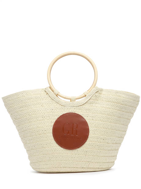 Satchel Beach Straw Georges rech Beige beach PE22058