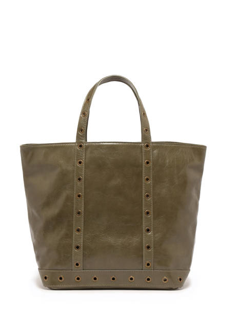 Sac Cabas M En Cuir Craquelé Vanessa bruno Beige cabas cuir 82V40413