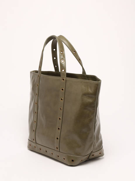 Sac Cabas M En Cuir Craquelé Vanessa bruno Beige cabas cuir 82V40413 vue secondaire 2